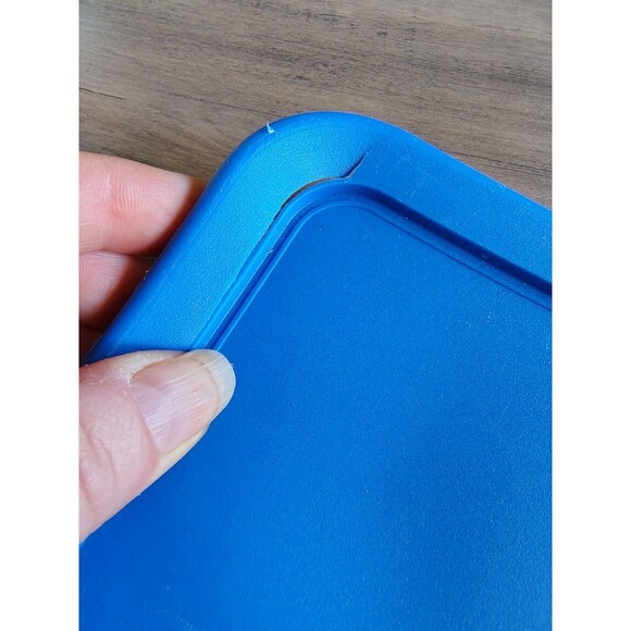 Anchor Hocking Glass Storage Container Rectangular 2.75 Quart With Blue Lid - Picture 5 of 8